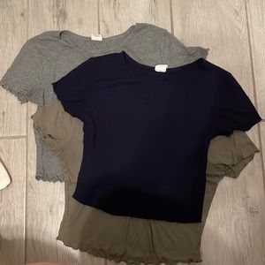 Pack of three short sleeve shirts